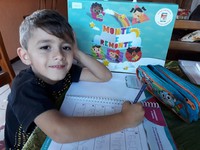 Mateus está no Pré da Educação Infantil.